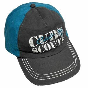 Cub Scouts Wolf Men's Hat Adjustable Ball Cap Baseball Blue Gray